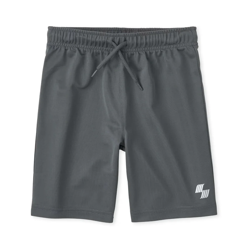 The Children's Place Boys Basketball Shorts Size XXL (16) Gray Performance Gym
